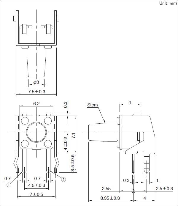 Alpsalpine SKHHLSA010 price ALPS Tact switch SKHH