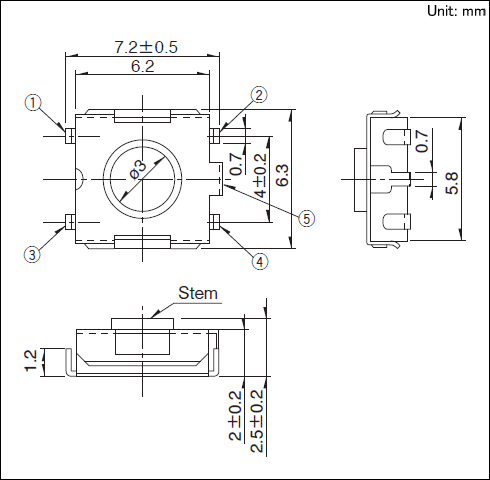 Alpsalpine SKHUPME010 price ALPS Tact switch SKHU