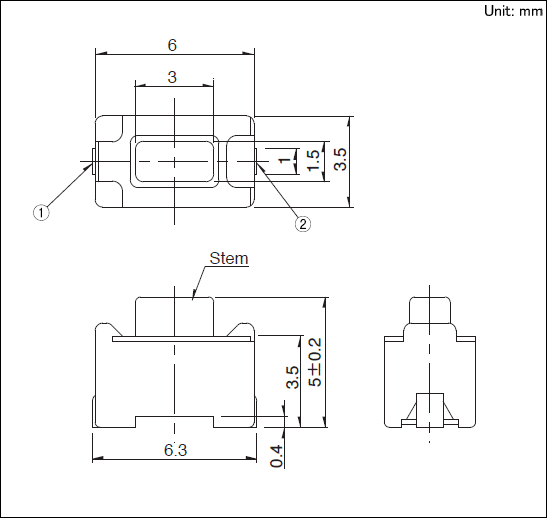 Alpsalpine SKQMBBE010 price ALPS Tact switch SKQM